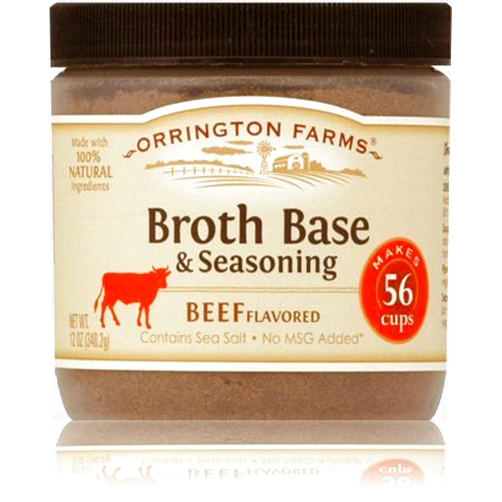 Orrington Farms Natural Beef Flavored Broth Base-3 (THREE) 12oz Jars by Orrington Farms