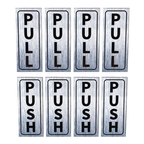 PATIKIL Push Pull Door Sign, 4 Set 2