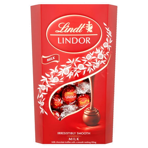Lindt Lindor Milk Chocolate Truffles Box - approx. 48 Balls, 600 g - Perfect for Sharing and Gifting - Chocolate Balls with a Smooth Melting Filling