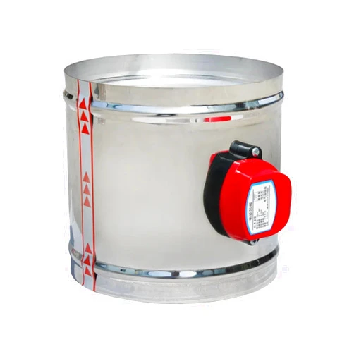 PEDYLFIQ 150mm stainless steel air damper valve HVAC electric air duct motorized damper for 6