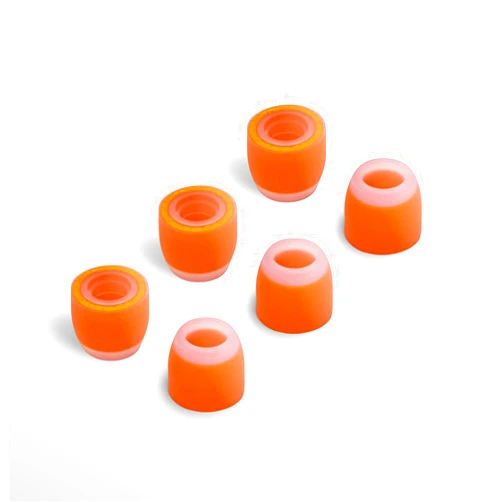 Symbio New SYMBIO W Improved Replacement Ear Tips. Upgrade Hybrid Design: Soft Memory Foam Core and Silicone Outside Layer. Comfortable Fit, Longer Life and Easy to Keep Clean - 3 Pairs (X-Small)