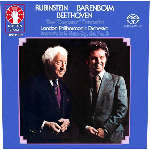 Artur Rubinstein (Artist), LUDWIG VAN BEETHOVEN (Composer), DANIEL BARENBOIM (Conductor), LONDON PHILHARMONIC ORCHESTRA (Orchestra) & 1 more Format: Audio CD Daniel Barenboim & Artur Rubinstein - Beethoven: Piano Concerto No. 5 (The 
