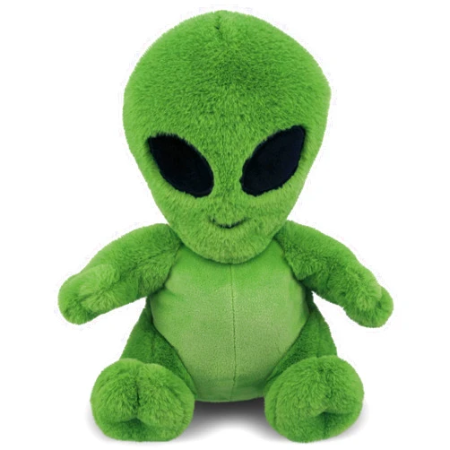 DolliBu Plush Alien Stuffed Toy – Soft Huggable Green Alien, Adorable Space Creature Plush Toy, Cute Weird Cuddle Gifts, Super Soft Plush Doll Galaxy Toy for Kids and Adults - 11 Inches