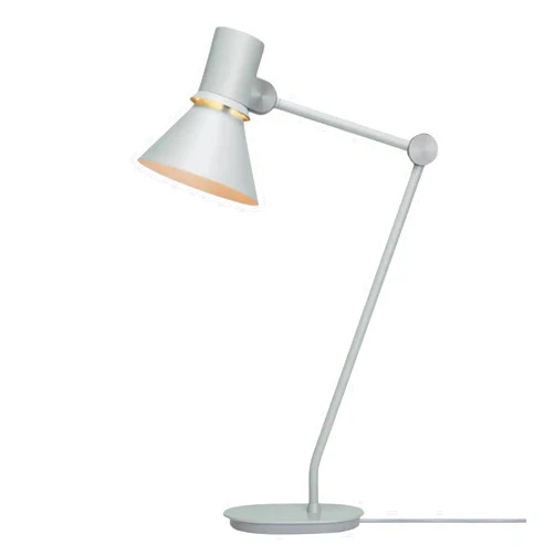 Anglepoise Type 80 Desk Lamp | Matt Paint Finish Cast Iron Base Aluminum Cover & Decorative Light Spill Halo Light Shade for Office Decor Home Essentials Bedroom Reading Lamp (Grey Mist)