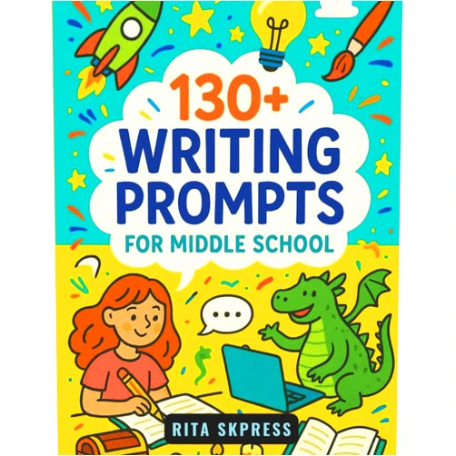 Rita SKPress Writing Prompts for Middle School: Fun Creative Reflective Narrative Persuasive Imaginative Writing Journal Prompts to Help Middle School Students Improving and Showing Their Creativity