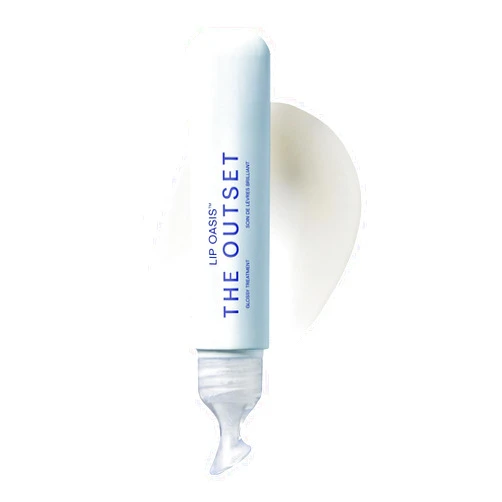 The Outset Lip Oasis Hydrating Lip Balm, Glossy Moisturizing Lip Treatment for Dry, Sensitive Lips, Clean, Vegan & Gluten-Free, Clear, 0.3 oz