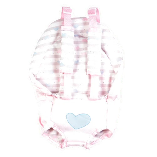 Adora Baby Doll Carrier with Adjustable Straps and Machine Washable Material, Fits Dolls & Stuffed Animals Up to 20 inches, Birthday Gift For Ages 2+ - Classic Pastel Pink