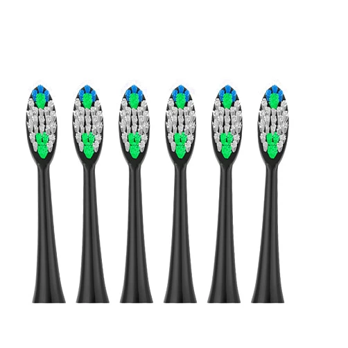 Wagner Stern. 6 Soft Replacement Brush Heads for WT9700 toothbrushes only.