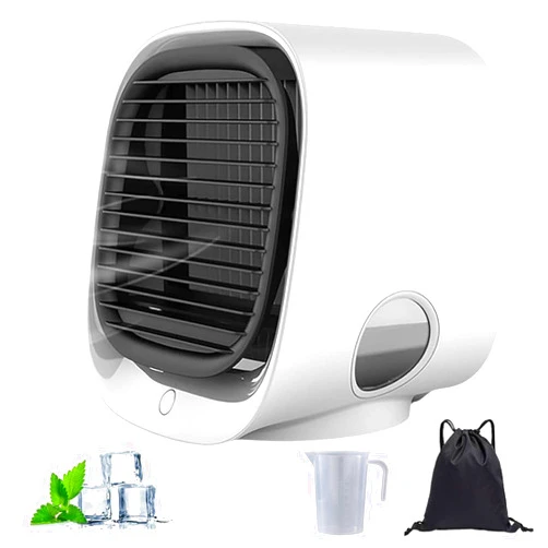 Generic Airabreeze Portable Air Conditioner, Portable Airbreeze Fan Humidifier & Scent Dispenser, 2025 Aira Breeze Air Cooler Fan with Tank & LED Nightlight, 4 Speed Settings, Cooling in 90 Seconds (White)