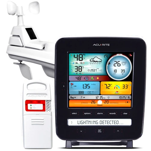 AcuRite Iris (5-in-1) Professional Weather Station with LCD Display and Lightning Detection