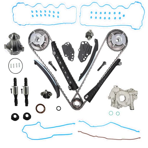 YIDEZU 5.4L Timing Chain Kit Oil Pump kit Phasers VVT Valves Fit for Ford F150 F250 F350 Super Duty, Expedition Lincoln Mark LT, Triton Navigator 2005-2010 5.4L 3V Replace# 5L3Z-6268-A 3R2Z-6A257-DA