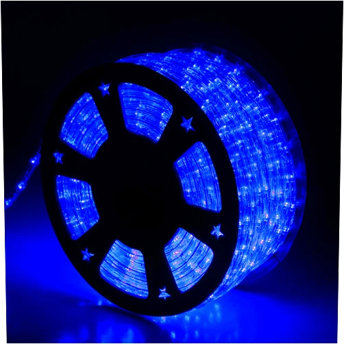 Buyagn 100Ft Blue LED Rope Lights, Outdoor String Lights Waterproof Decorative Lighting for Indoor/Outdoor, Camper Lights for Outside, Deck, Patio, Eaves, Backyards Garden, Christmas Decorations