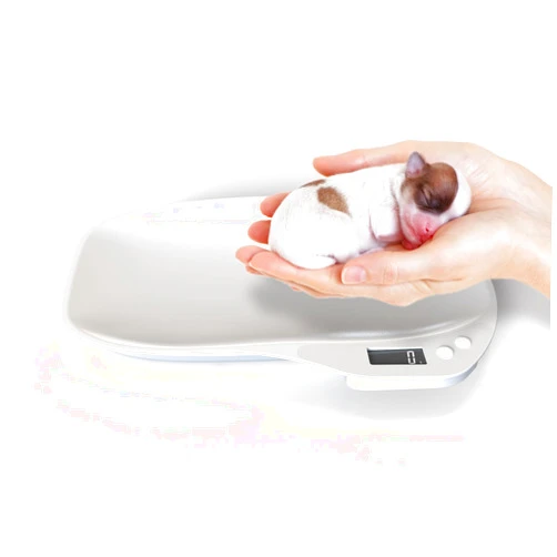 TAIGUJI Small Pet Scale for cat and Dog, Electronic Puppy Scales Kitchen Scale, Tray Portable Digital Scale for Small pet Hatching and Food Weighing, Add Automatic Peeling Function Automatic Shutdown
