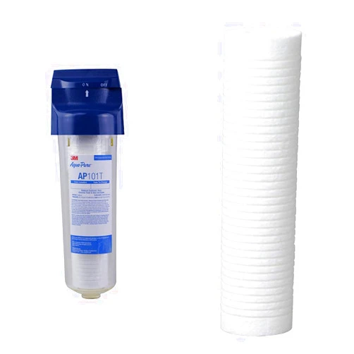 Aqua-Pure AP101T Whole House Transparent Water Filter and Aqua-Pure AP100 Series Replacement Water Filter Cartridge