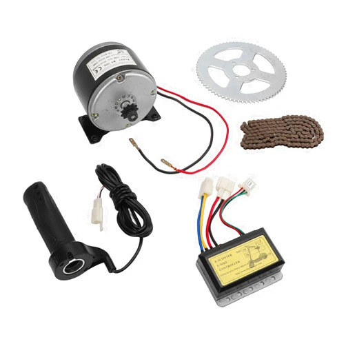 Luqeeg Electric Motor Kit, 12V 250W 2750RPM High Speed Engine Kit Bike Conversion Kit with Speed Controller Electric Gear Motor Kit for Motorcycle Electric Scooter E Bike