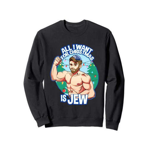 Hanukkah Time Maccabee Designs I Want Jew For Christmas Hanukkah Chrismukkah Jewish Muscles Sweatshirt