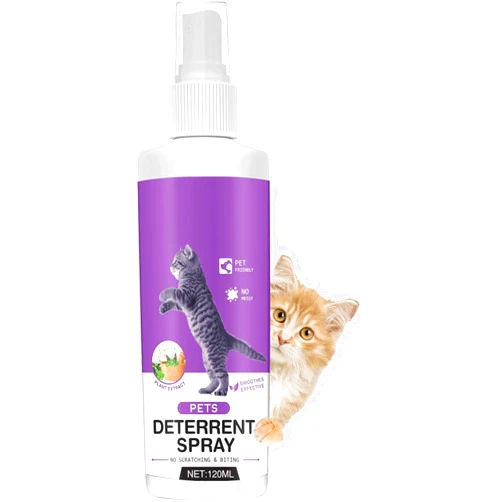 Atrilly Cat Deterrent Spray, Cat Repellent Indoor Spray for Furniture, Effective Cat Deterrent for Pet Behavior Training, Prevent Cats Scratching Plants & Furniture