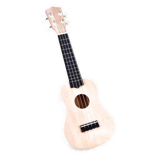 VGEBY DIY Ukulele Kit, 21 Inch Basswood Hawaii Ukulele Kit Instrument Accessory Make Your Own Paintable 4 String Ukulele for Kids Students Beginners Gift