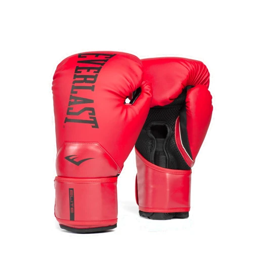 Everlast Elite 2 Boxing Gloves, Pro Training Gloves for Men and Women, Secure Fit Hook and Loop Closure & Ventilation, Heavy Bag & Speedbag Training.