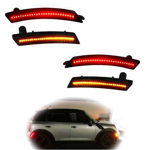 GTINTHEBOX Smoked Lens Led Side Marker Light Kit for 2007-2013/14 MINI Cooper R55 R56 R57 R58 R59 R60 R61,Replace OEM Front and Rear Sidemarker Lamps