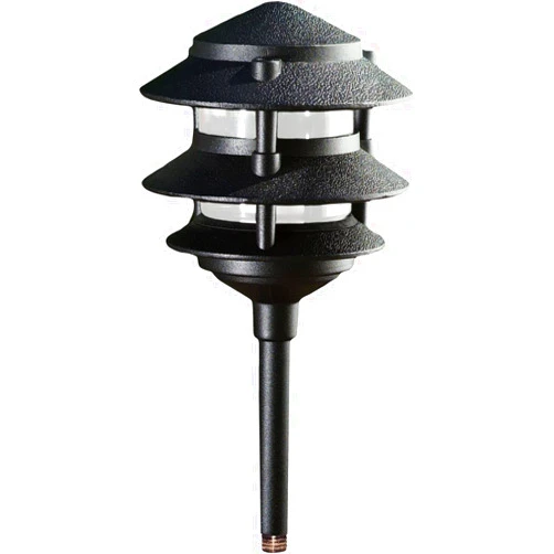 Dabmar Lighting LV-LED102-B Pagoda Fixture 3 Tier 20 LED's 1.6W 12V, Black Finish