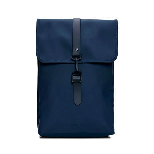 RAINS Rucksack for Men and Women - Waterproof Backpack for Commutes on Bike or Foot (Navy)