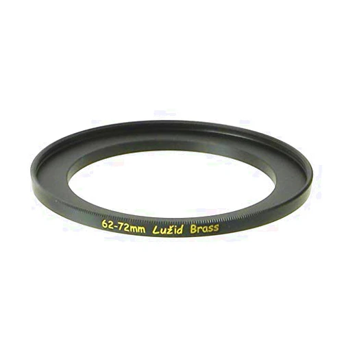 LUŽID 62mm to 72mm Brass Step Up Ring Filter Adapter Luzid (6272)