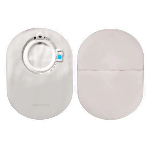 SenSura Mio Coloplast 11413 Filtered Ostomy Pouch Two-Piece System 50 mm Stoma Closed End Flat - 30 Per Box