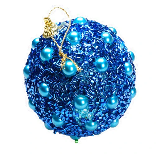 Konxxtt Christmas Rhinestone Glitter Baubles Balls Xmas Tree Ornament Decoration Create A Festive Atmosphere Party Supplies(Blue,J)