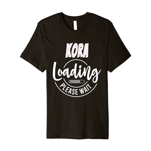 Personalized Baby Loading Babies Coming Shower Kora Custom Personalized Baby Loading Shirt Shower Premium T-Shirt