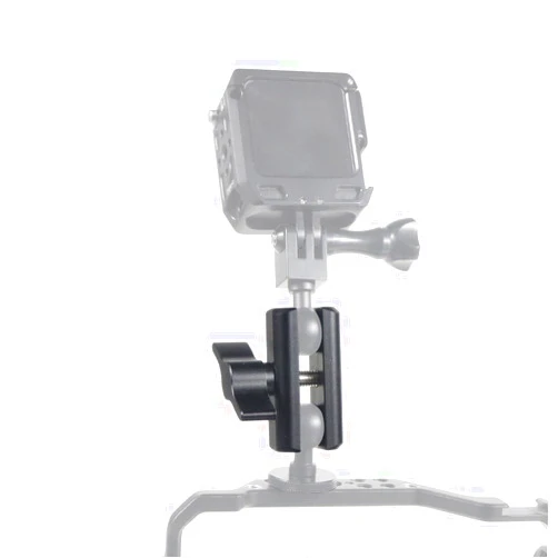 NovelGoal Aluminum Alloy Double Socket Arm for 17mm Ball Head Holder Mount Clamp Compatible with RAM Bicycle Motorcycle Camera Extension Arm