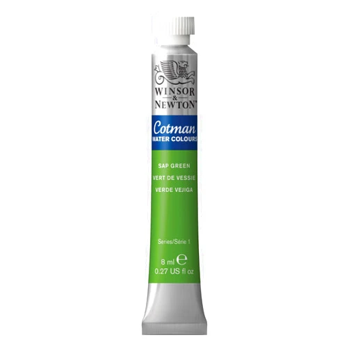 Winsor & Newton Cotman Watercolor Paint, 8ml (0.27-oz) Tube, Sap Green
