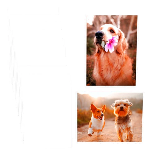 CHONOVO 10 Pcs Sublimation Photo Blanks 10x12 Inch Metal Sublimation Sign Blanks Aluminum Sublimation Blank DIY Photo Sign Wall Frame Poster for Living Room Bedroom White(Thickness 0.45mm)