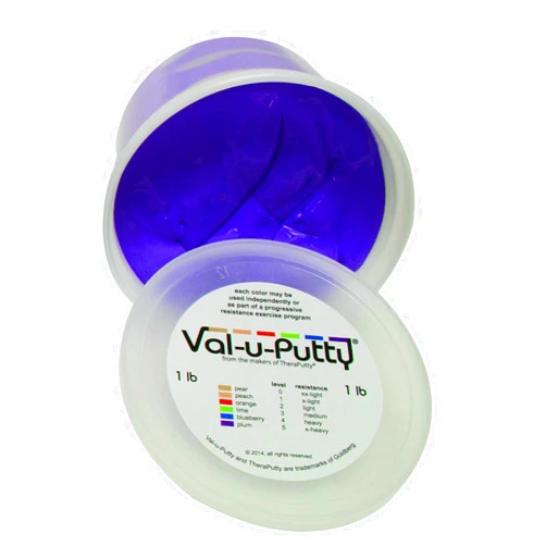 Fabrication Enterprises Val-u-Putty 10-3945 Exercise Putty, Plum, X-Firm, 1lbs