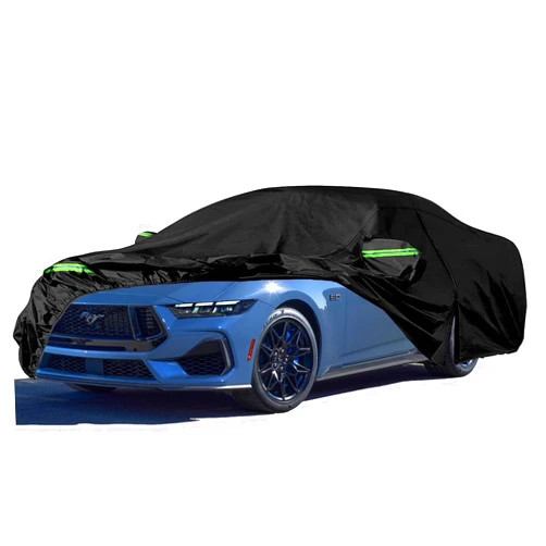 Aazai Waterproof Car Cover for 1994-2023 Ford Mustang GT/Shelby/Cobra/Bullitt/ECOBOOST, Upgrade 280D Oxford All Weather Mustang Car Cover, w/Driver's Zipper Door for Rain Snow Dust Hail Protection.