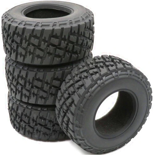 hobbysoul 4pcs RC 2.2/3.0 Short Course Tires Off Road SC Tyre Fit Pro-Line RPM JConcepts SC Wheels Rims
