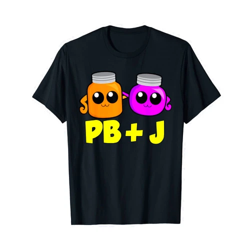 Peanut Butter and Jelly Matching Costume T-Shirts PB+J Cute Peanut Butter & Jelly Matching Costume Set Shirts