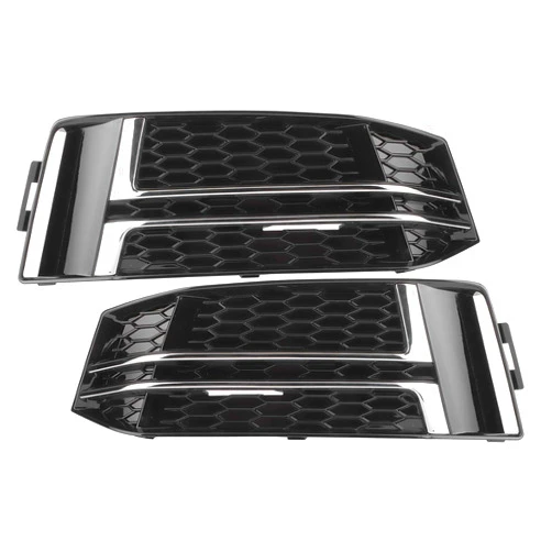 Acouto Front Bumper Lower Grille Replace,2pcs Front Bumper Lower Grille Black 8W0807681F Replacement Fit for A4 S4 B9 2016-2018