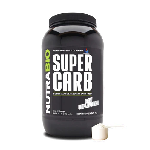 NutraBio Super Carb - Complex Carbohydrate Supplement Powder - Cluster Dextrin and Electrolytes for Performance Enhancement & Muscle Recovery - Unflavored, 60 Servings…
