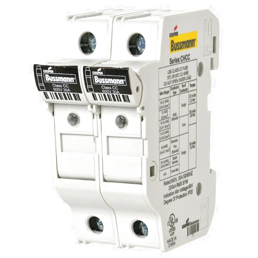 Bussmann Bussman CHCC2DU 2Pole 30A 600V Mfh for 10X38 Class Cc