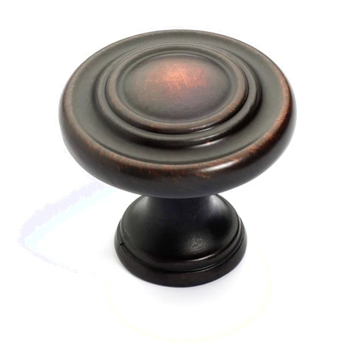Dynasty Hardware K-81295-10B 3 Ring Cabinet Hardware Knob, Oil Rubbed Bronze