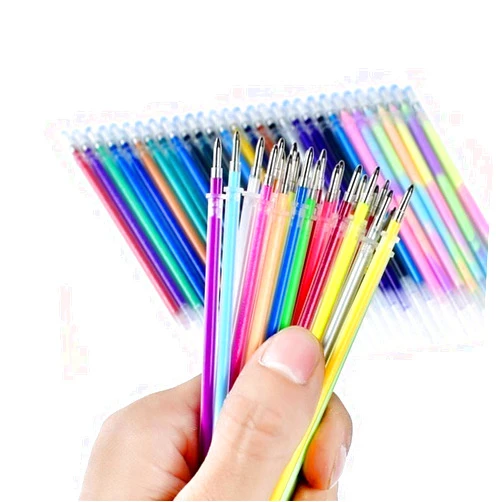 Nxlk Refills Set, 24Colors Refills Markers Watercolor Gel Pen Replace Supplies 5ml, Markers Gel Pen Refills, Watercolor Refills, without Pen