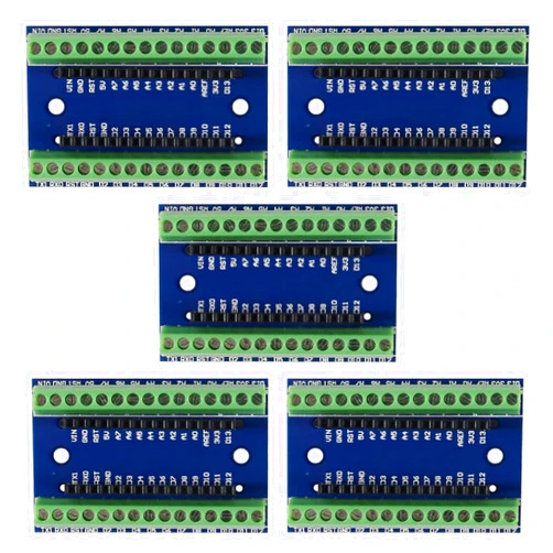 AEDIKO 5pcs Nano V3.0 3.0 Controller Terminal Adapter Expansion Board Nano IO Shield Simple Extension Plate