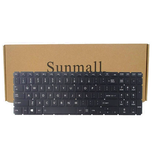 SUNMALL Backlight Keyboard Replacement Compatible with Toshiba Satellite Radius P55W-B P55W-c l50-b l55t-b5271 s55t-b5273nr l55d-b5364 p55w-c5200 p55w-b5318 p55w-c5200x p55w-b5112 p55w-b5220 Laptop