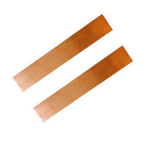 IXGNIJ Pure Copper Anode Sheet 2Pcs 99.95% Purity Copper Electrode Strip for Copper Electroplating and Jewelry Plating 0.04''x1''x6''(1mmx25mmx150mm)