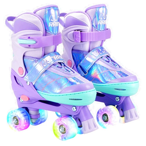 RunRRIn Roller Skates for Girls and Adjustable Inline Skates for Kids and Adults with Full Light Up Wheels – Outdoor Roller Blades, Roller Skates for Girls and Boys, Men and Adult Women