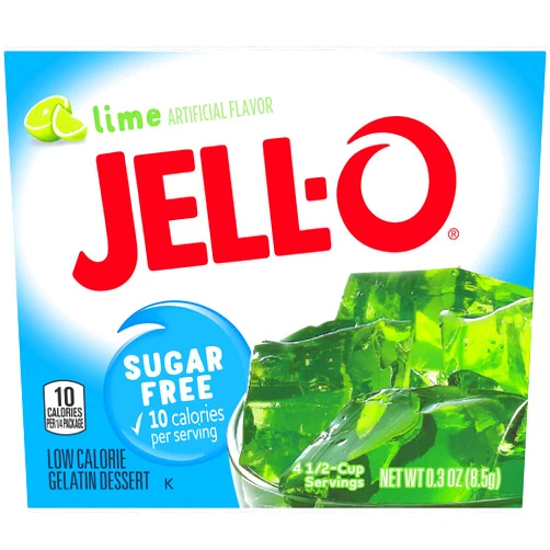 Jell-O Lime Sugar-Free Gelatin Mix (0.3 oz Boxes, Pack of 6)