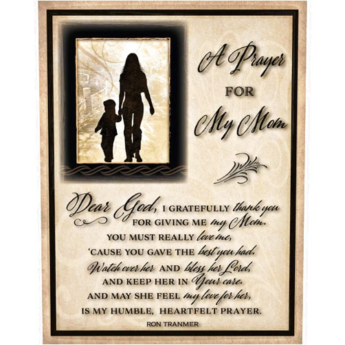 DEXSA Mom Mother Prayer Wood Plaque - Made in the USA - 11.75