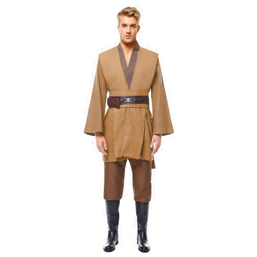 Cosplaysky Men's Tunic Cosplay Costume Adults Outfits Halloween Robe Hooded Uniform