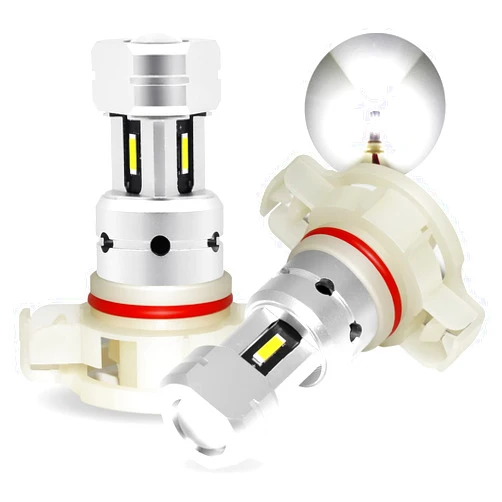 PHINLION 3800 Lumens 5201 5202 LED Fog Light Bulb Super Bright CSP PS19W PS24W 12085 12086 Car Truck Fog Bulbs DRL Daytime Running Lights Lamps, 6000K Xenon White